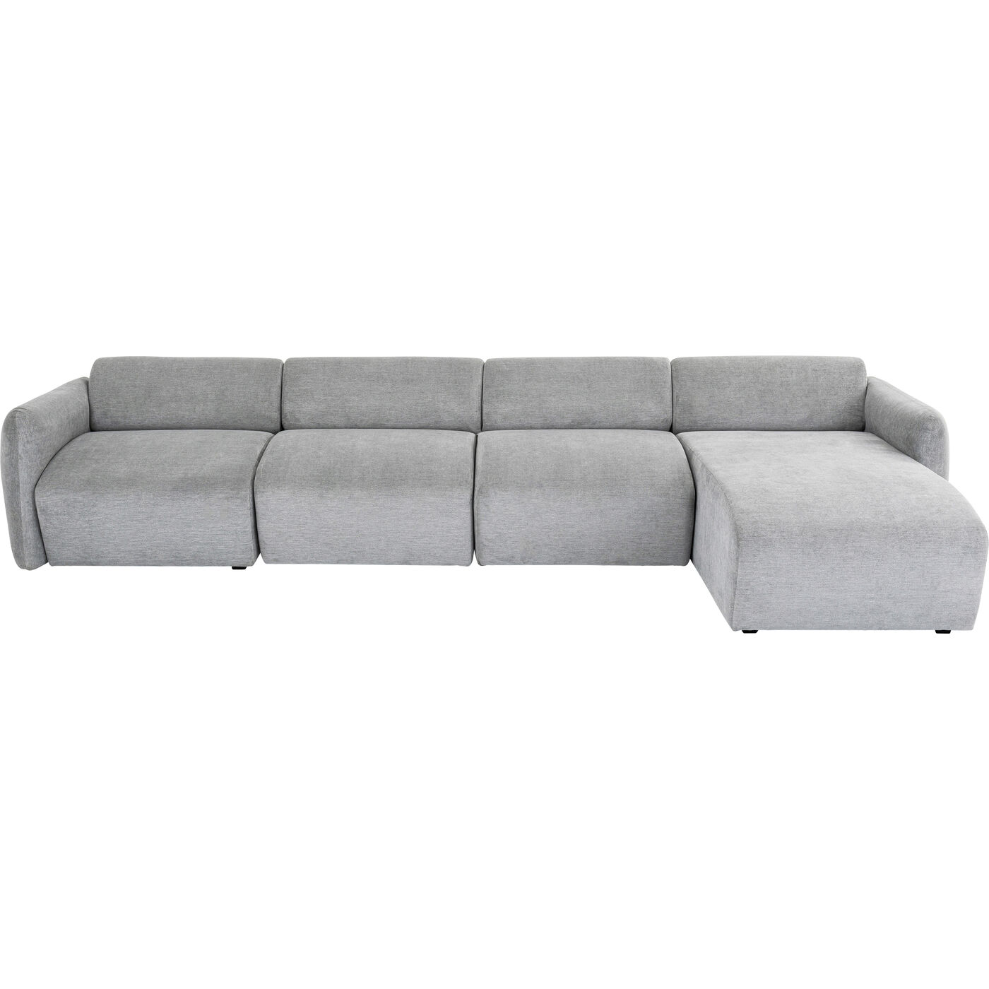 Ecksofa Lucca Grau Rechts 331cm