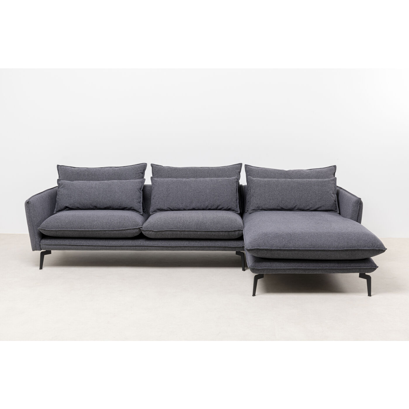 Ecksofa Monza Rechts Grau 296cm