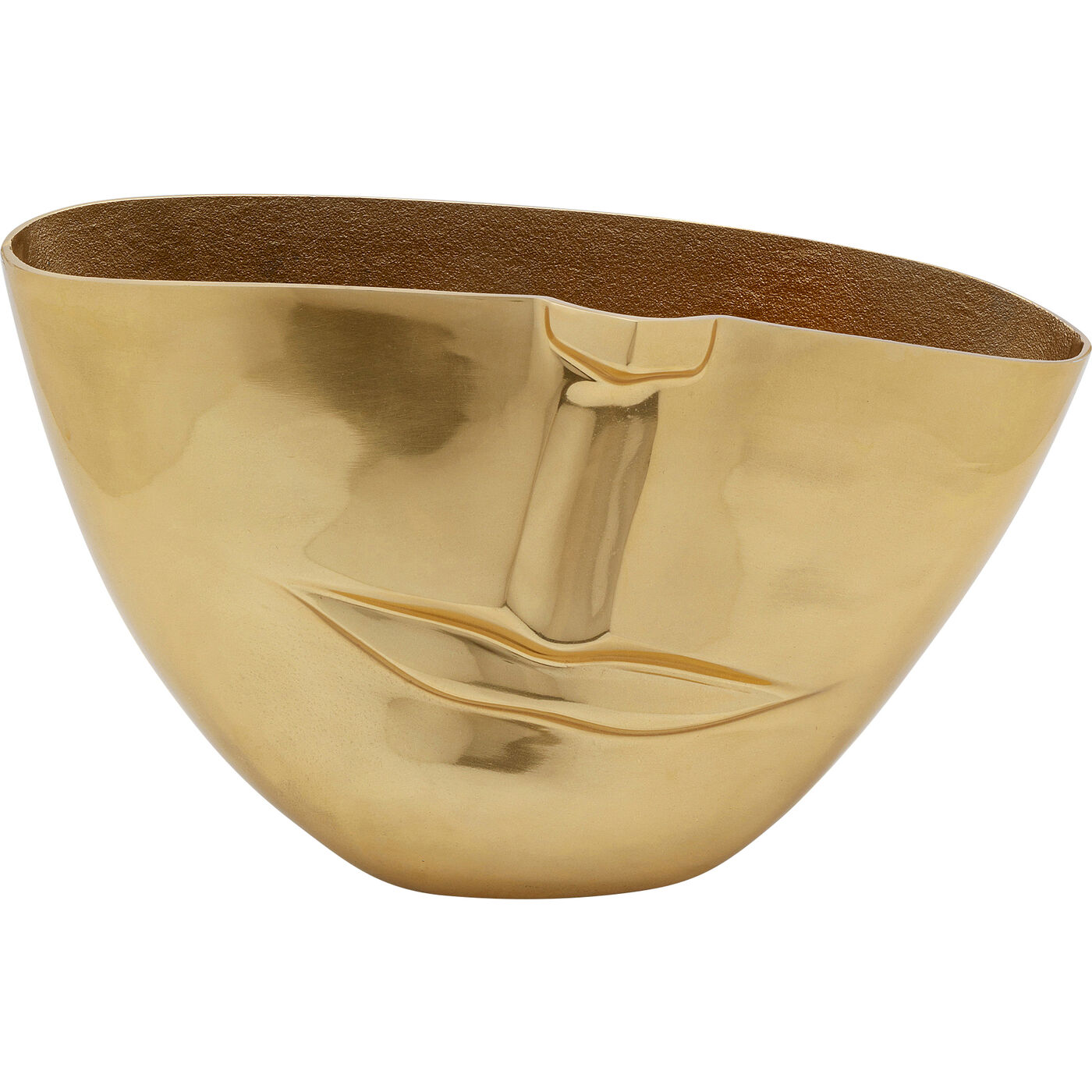 Vase Half Face Gold 46cm