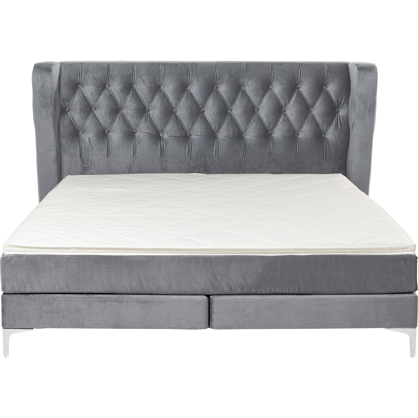 Boxspringbett Benito Moon Grau 160x200cm