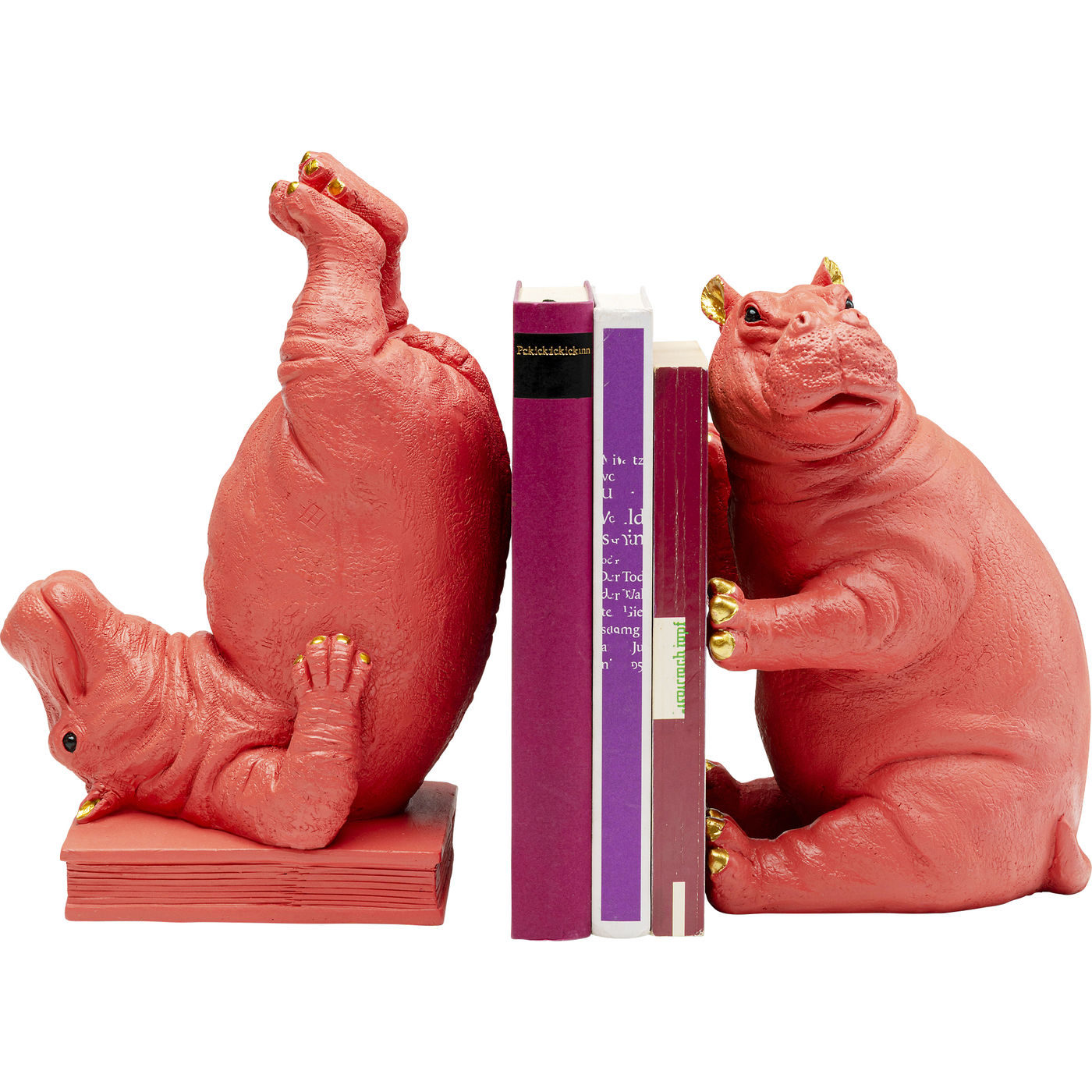 Buchstütze Hippo Pink (2/Set)