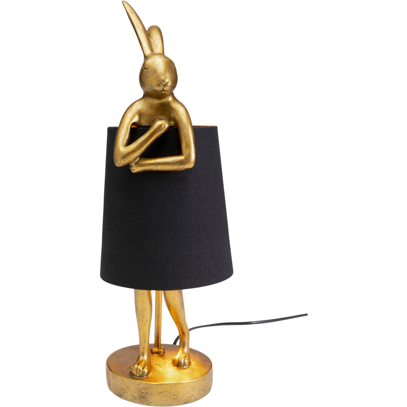 Tischleuchte Animal Rabbit Gold/Schwarz 50cm