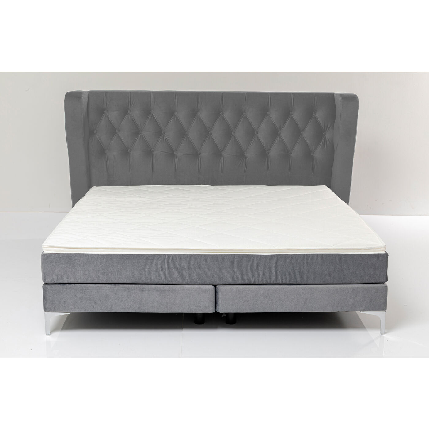 Boxspringbett Benito Moon Grau 180x200cm