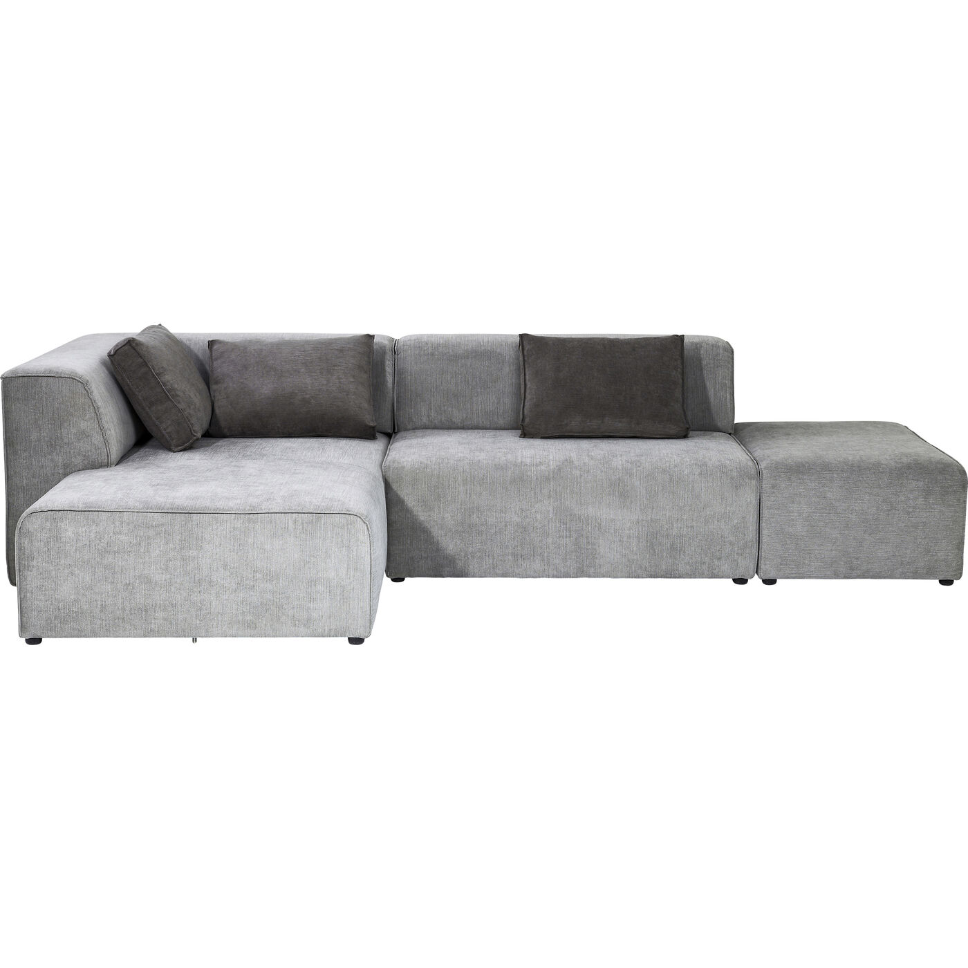 Ecksofa Infinity Ottomane Grau Links