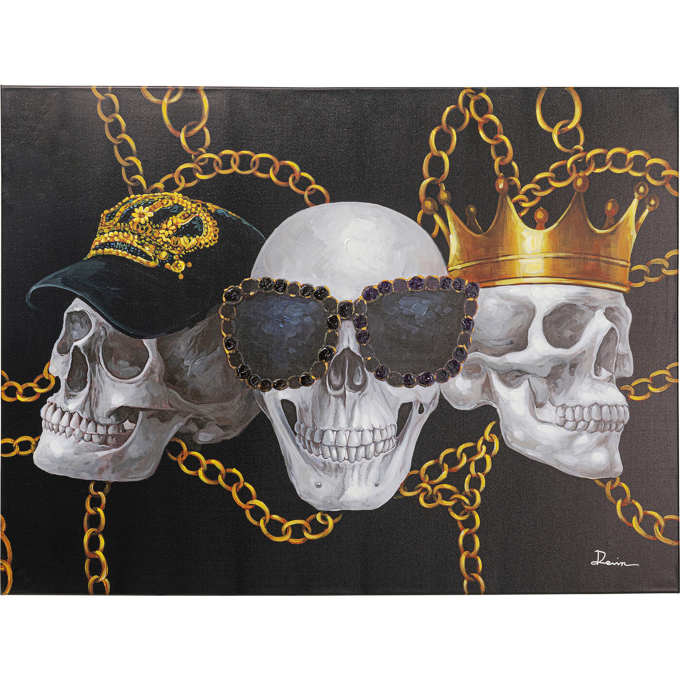 Leinwandbild Skull Gang 90x120