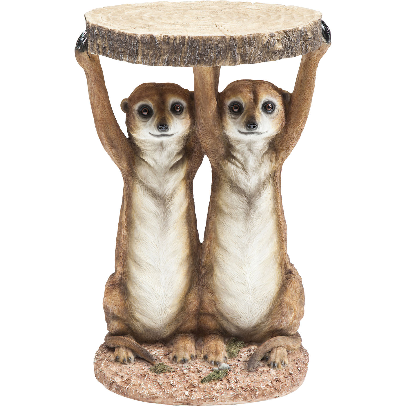 Beistelltisch Animal Meerkat Sisters Ø33cm