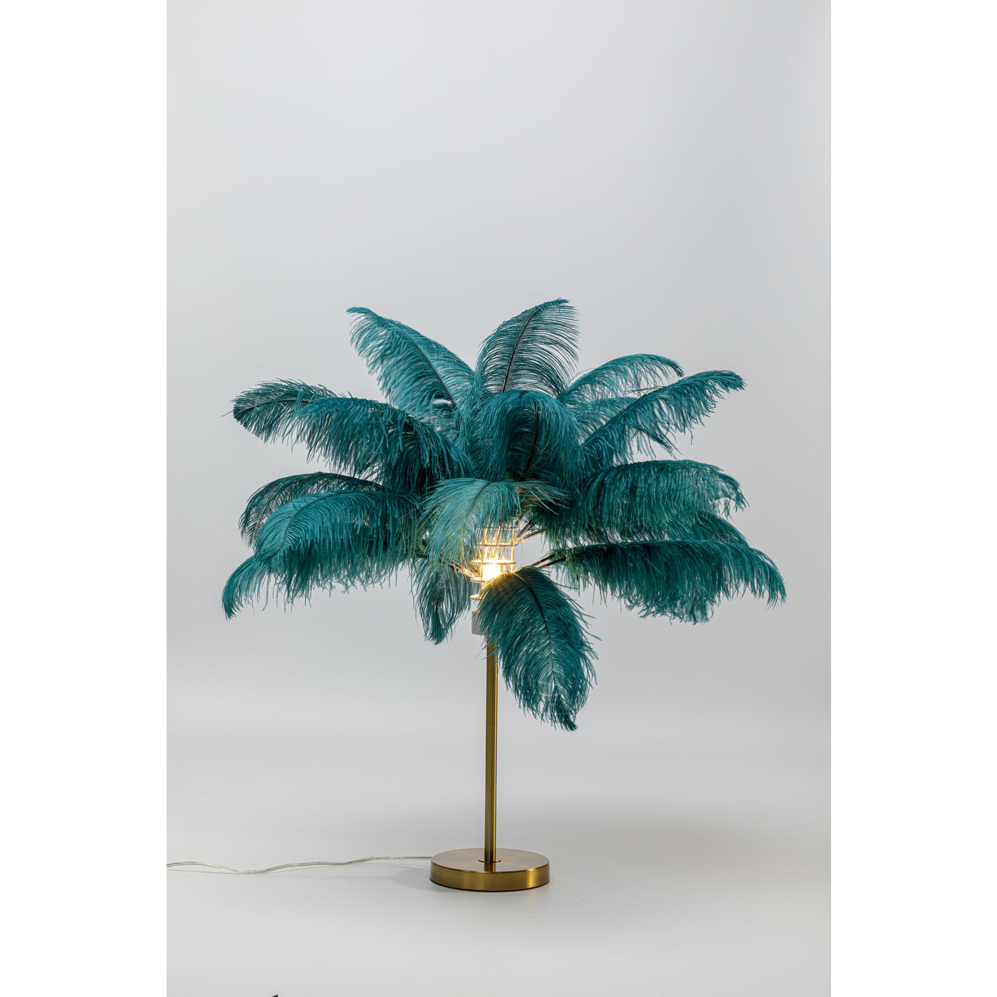 Tischleuchte Feather Palm Grün 60cm