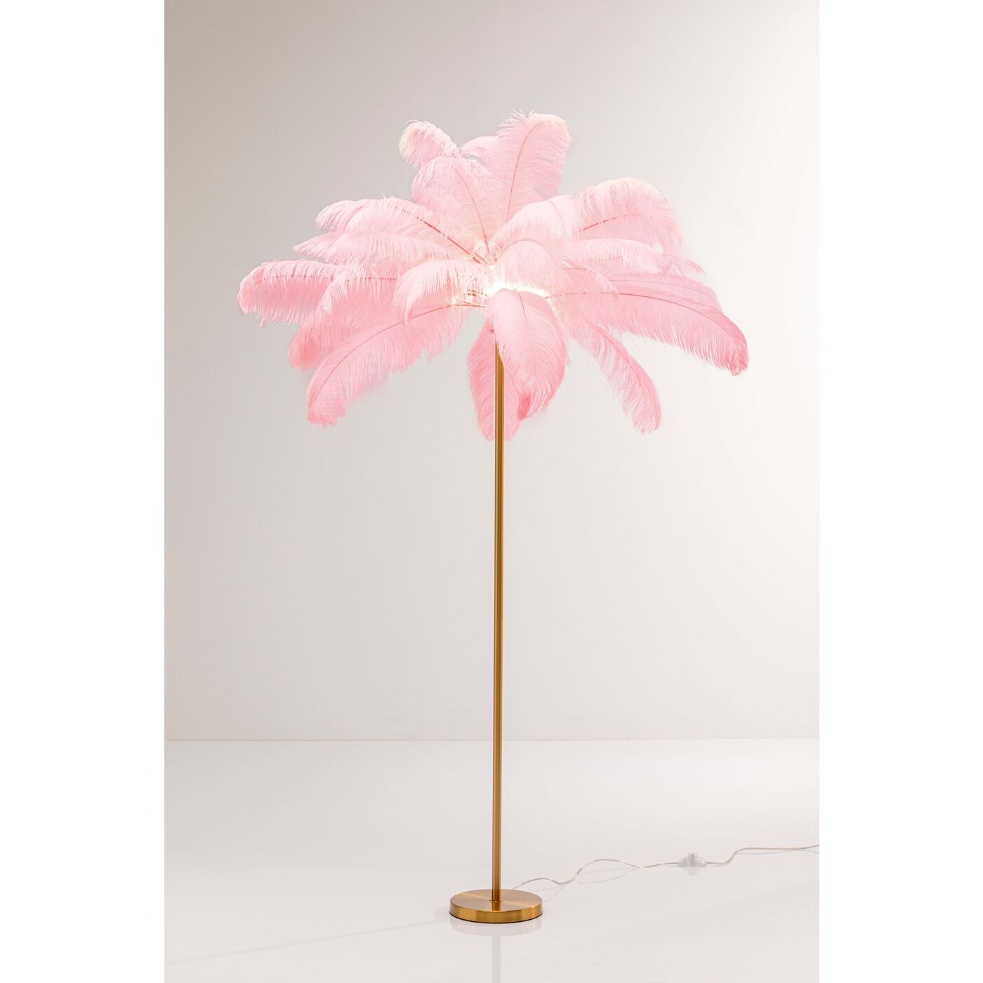 Stehleuchte Feather Palm Pink 165cm