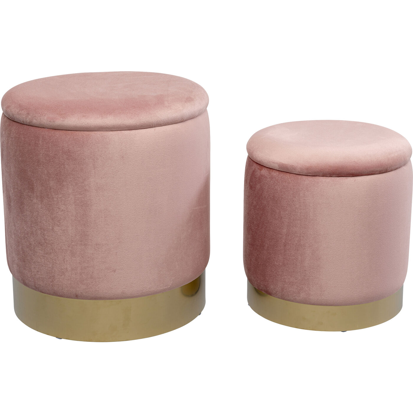 Hocker Cherry Storage Rose Brass (2/Set)