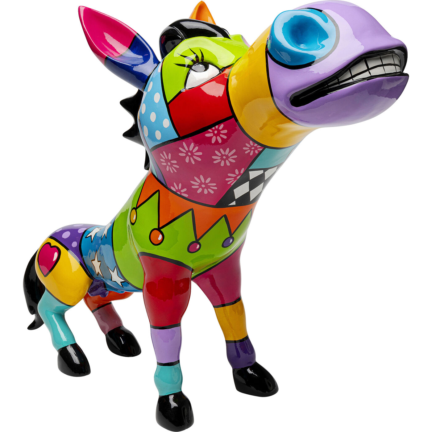 Deko Figur Donkey Patchwork 54cm