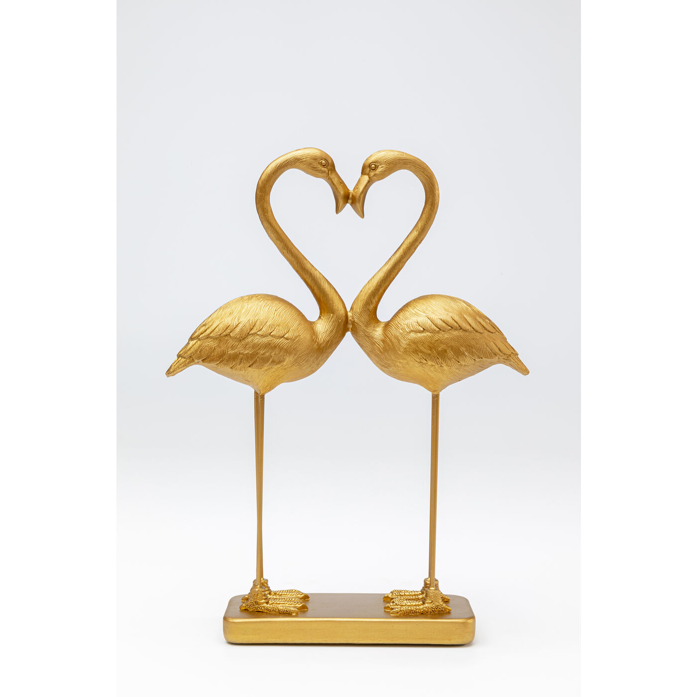 Deko Figur Flamingo Love Gold 39cm