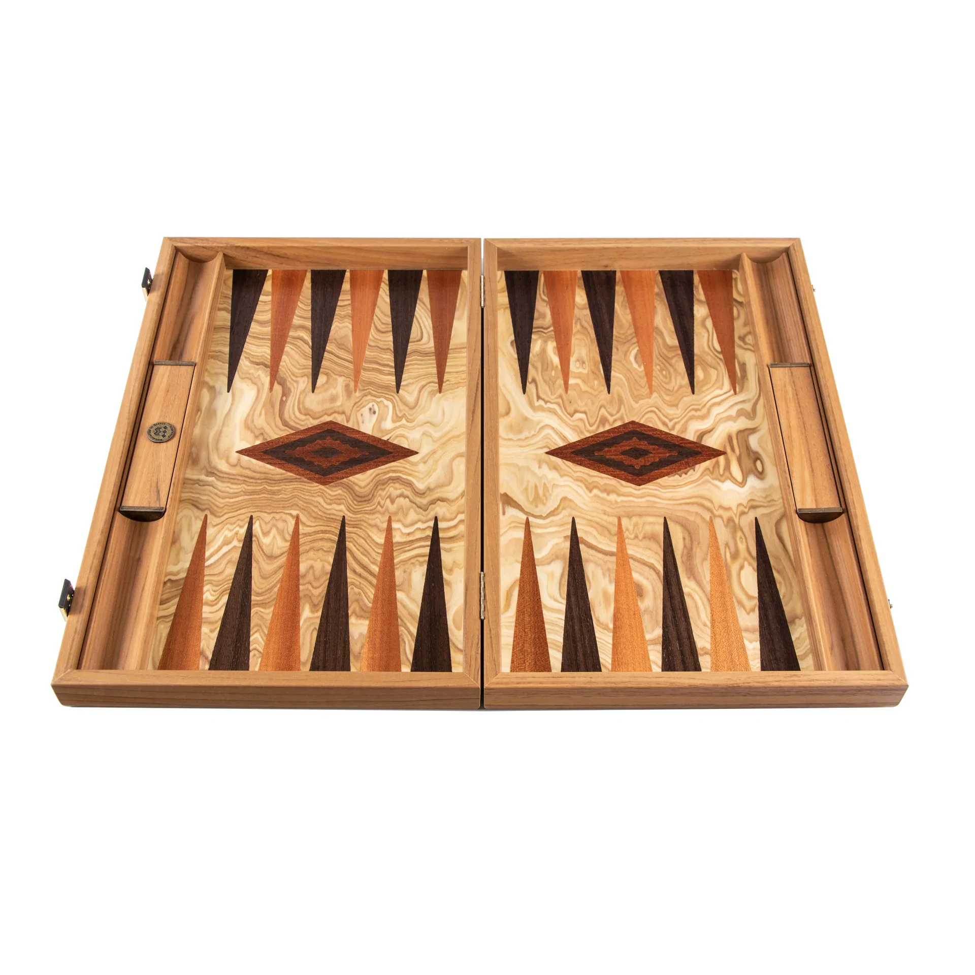 KARE Green Backgammon - Olivenholz OCCASION