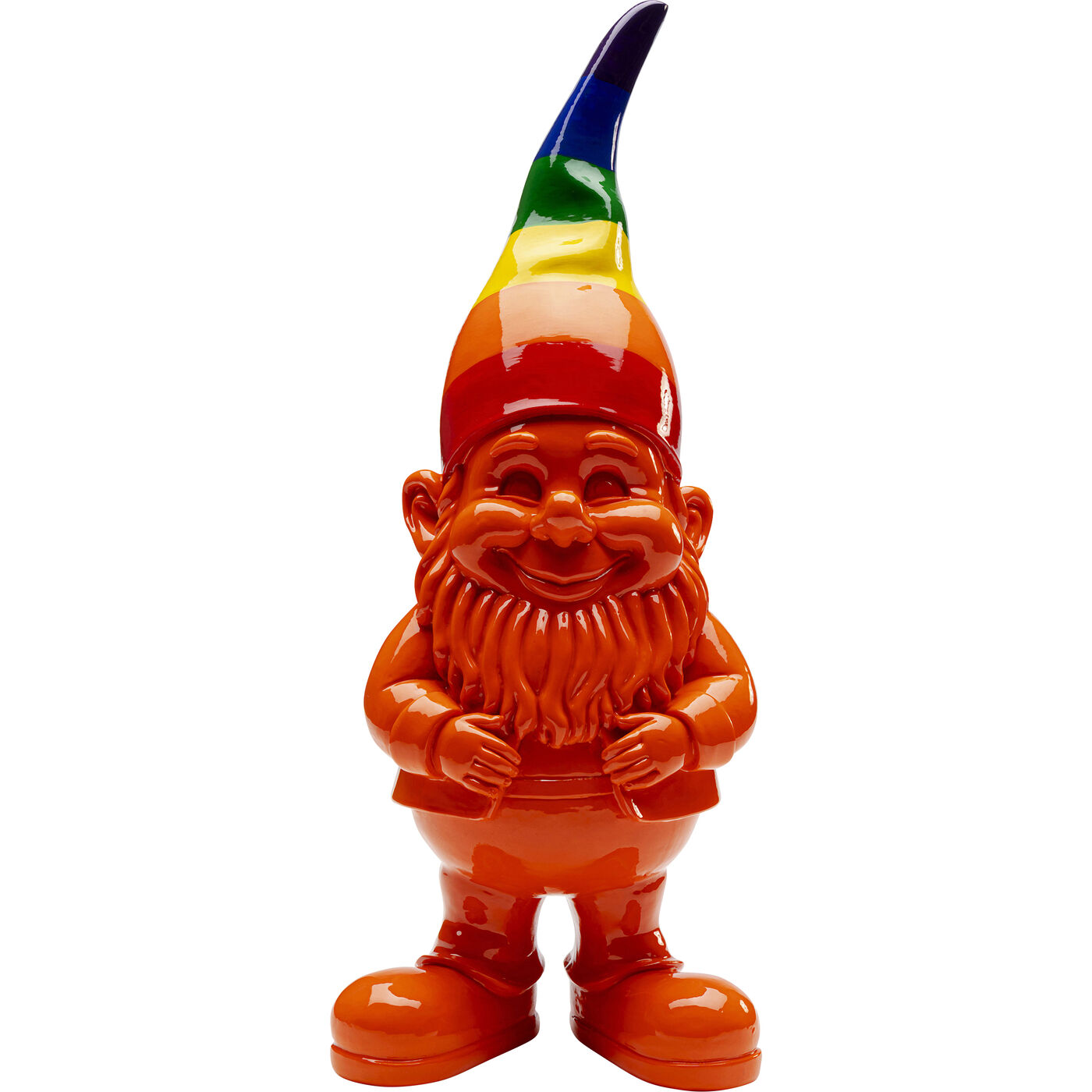 Deko Figur Zwerg Rainbow Orange 46cm