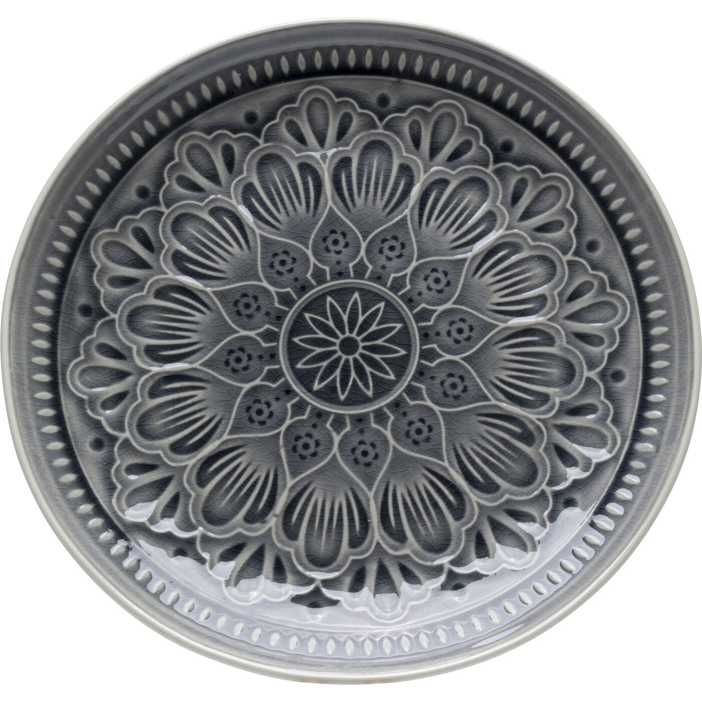 Teller Sicilia Mandala Grau Ø27cm