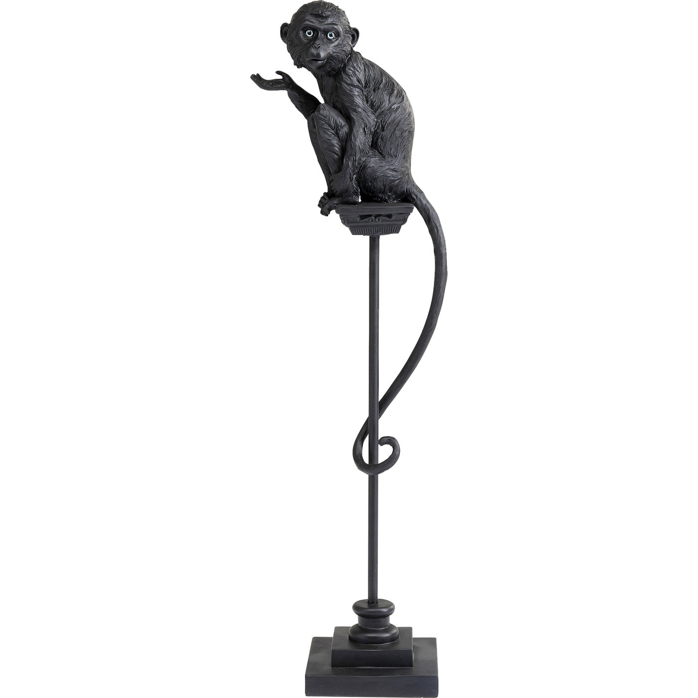 Deko Figur Circus Monkey Schwarz 108