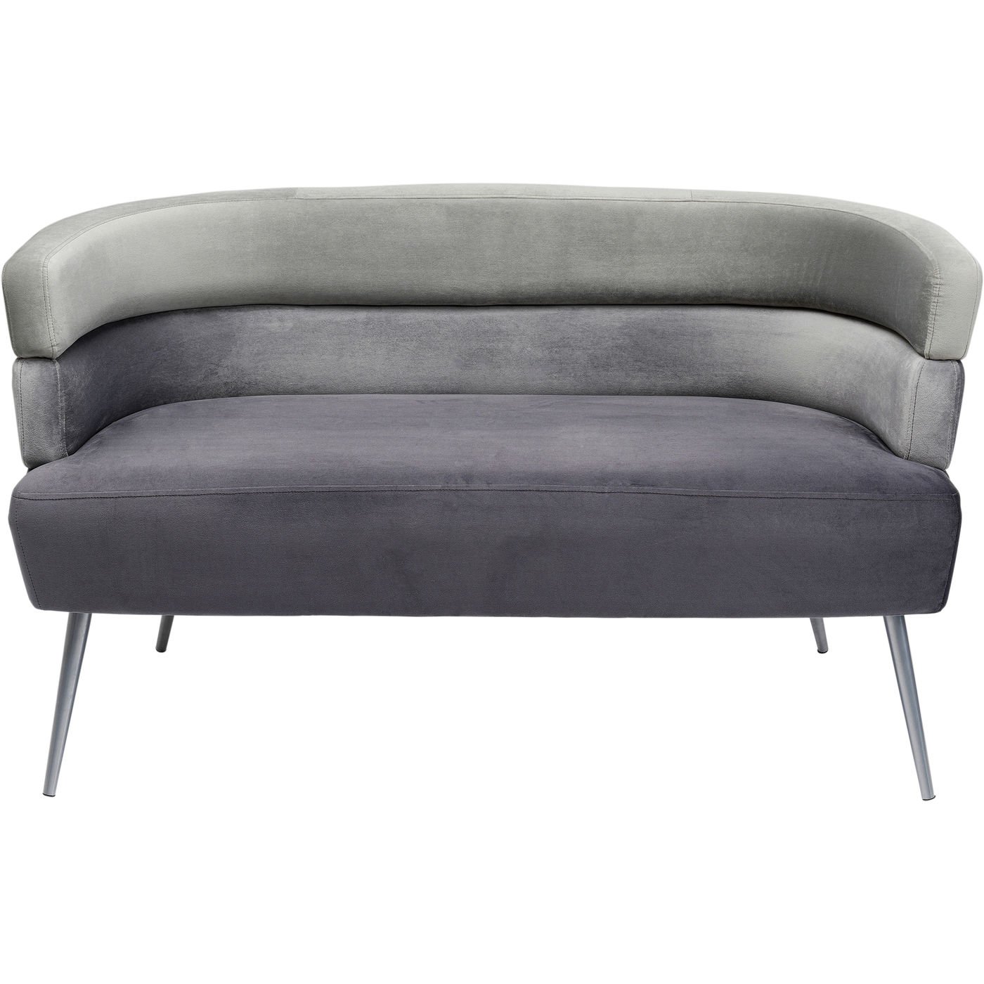 Sofa Sandwich 2-Sitzer Grau