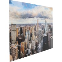 Tableau verre City View 150x100cm