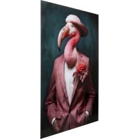 Quadro vetro Mister Flamingo 120x160cm