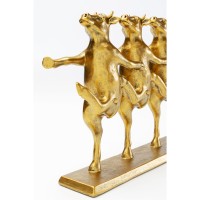 Figura decorativa Dancing Cows Oro 40cm