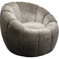 Fauteuil pivotant Fiori gris