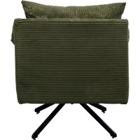 Fauteuil pivotant Milo vert