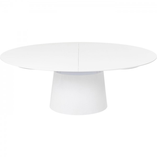Table à manger ovale extensible blanche Benvenuto Kare Design