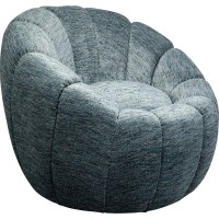 Fauteuil pivotant Fiori bleu