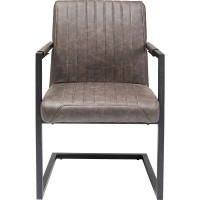 Cantilever Armchair Thamos Brown