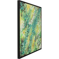 Framed Picture Top View Green 100x100cm