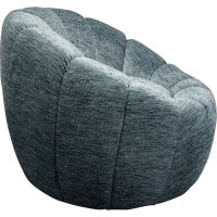 Fauteuil pivotant Fiori bleu