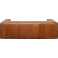 Sofa Cubetto Smart Leather Light Brown 220cm