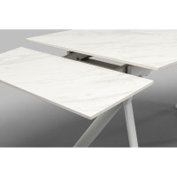 Tavolo estensibile Xenia Bianco 140(+30+30)x80cm