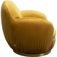 Swivel Armchair Nube Yellow