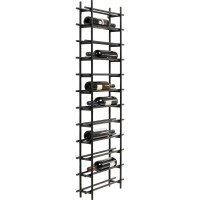 Scaffale portabottiglie Cape Town nero 45x136cm