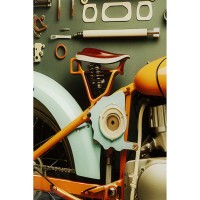 Tableau en verre Garage Motorbike 60x80cm