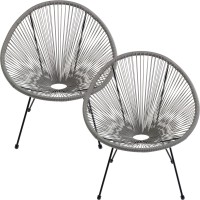 Fauteuil Acapulco gris (set de 2)