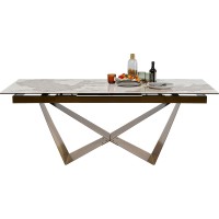 Extension Table Connesso Brass 200(+60)x100cm