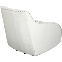 Fauteuil à bascule Swing Ritmo bouclé crème