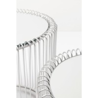 Beistelltisch Wire Silber (2/Set) Ø44cm