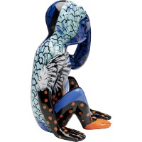 Deco Figurine Graffiti Monkey Blue 39cm