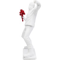 Deko Figur Street Art Bouquet Weiß 67cm