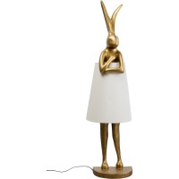 Lampadaire Animal Rabbit or/blanc 150cm