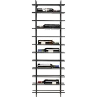 Scaffale portabottiglie Cape Town nero 45x136cm