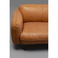 Sofa Calgary Smart Leder Hellbraun 228cm