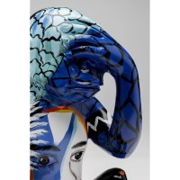 Deko Figur Graffiti Monkey Blau 39cm