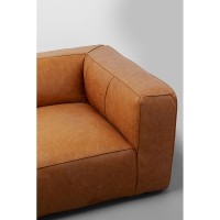 Sofa Cubetto Smart Leather Light Brown 220cm