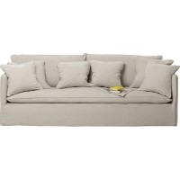 Sofa Boheme 3-Sitzer Creme 227cm