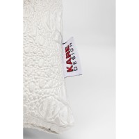 Cushion Croco White 40x40cm