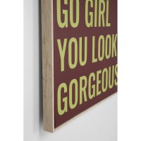 Gerahmtes Bild Go Girl 50x70cm