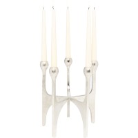 Candelabro Unity argento 31cm